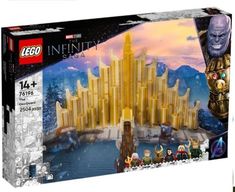 a box with an image of a castle made out of legos