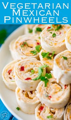 an image of mexican pinwheels on a plate