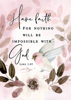 a watercolor painting with a bible verse on it and a bird in the middle