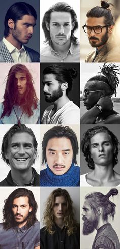 Peinados de hombre para cabello largo: 2015 Men With Long Hair, Popular Mens Haircuts, Long Hair Care, Long Hair Trends, Trendy Mens Haircuts, Men's Long Hairstyles, Mens Hair Trends