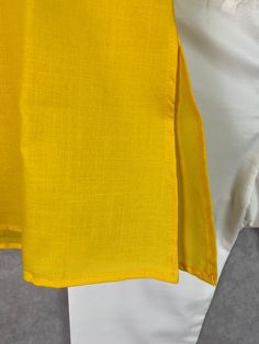 Soft Cotton Yellow Color Kurta with white cotton pajama. Perfect for Summers. Item : Boys Kurta PajamaReady to Wear : YesKurta Color : Yellow Pajama Color : WhiteFabric : Cotton Lining : NoDisclaimer- There can be little variation in the color due to screen resolution setting, phone display setting or anything else. Kindly do not hold us responsible.- No return or exchange will be accepted for color variations.- No return or exchange will be accepted if not matched with someone else Outfit or an White Cotton Sets, White Straight Kurta Set For Puja, White Straight Kurta Set Casual Style, White Casual Straight Kurta Set, Casual White Straight Kurta Set, White Cotton Sets For Puja, Summer Cotton Kurta For Puja, Traditional Solid Cotton Kurta, Festive White Cotton Kurta