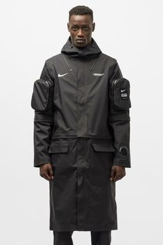 ITEM: NIKE X UNDERCOVER MEN'S PARKA NIKELAB BLACK STYLE CODE: CW8017-010  SIZE: Select from drop down menu CONDITION: BRAND NEW WITHOUT TAGS. Tags were missing from retailer. They are affixed to the jacket by method of safety pin and string from Nike which is a weak method which leads to the tags falling off and going missing quite often.  NIKE X UNDERCOVER NRG PARKA / BLACK Over the last 10 years, Nike and Jun Takahashi's Undercover have teamed up to redefine the Japanese label’s mantra of “Cha Black Waterproof Athleisure Outerwear, Reflective Streetwear Outerwear For Winter, Black Breathable Streetwear Outerwear, Black Breathable Outerwear For Streetwear, Breathable Black Outerwear For Streetwear, Nike Breathable Sneakers For Winter, Waterproof Sneakers For Fall Streetwear, Black Techwear Outerwear With Reflective Details, Winter Sports Functional Sneakers