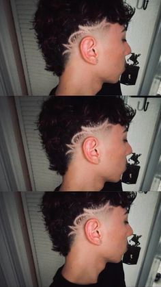 Mullet Design Men, Buzz Cut Design Men, Mullet With Lines, Low Skin Taper, Taper Fade Designs Men, Curly Hair Low Taper, Fade Haircut Designs For Men, Design Haircuts, Haircut Designs For Men