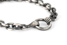 "My unique take on a Claddagh, this men's chain link bracelet features two hands grasping a ring. Meticulously handcrafted from 925 Sterling Silver, the bracelet is symbolic of friendship for a meaningful piece of jewelry. The round chunky links, hands and circle are all softly brushed to add a textural element and then I add a black oxide finish to slightly darken the silver for an antiquated appearance. Looks wonderful on its own or paired with other silver bracelets or a watch. Lobster clasp Metal Link Bracelets With Oxidized Finish, Oxidized Metal Bracelet With Oval Links, Hands Grasping, Ring Chain Bracelet, Mens Chain, Mens Chain Bracelet, Hands Holding, Ring Chain, Bracelet Mens