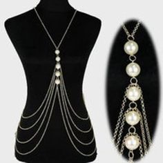 New A Lot Of Body Chains Look Great In A Photo, But Just Don't Sit Right Or Move, Twist And Are Just Plain A Pain. These Are Simple, Sexy, Classy And Comfortable! They Look Great Over Or Under Any Outfit. Please See Photos For Close Ups & Measurements. As Always, If You Have Any Questions, Please Don't Hesitate To Ask & Thanks So Much For Stopping By Bunnyblvd!!! Combined / Bundle Discounts 2 Items 10% Off 3 Items 20% Off 4+ Items 25% Off We Also Accept Reasonable Offers. We Carry New & Vintage Body Chain Fashion, Pearl Body Chain, Jóias Body Chains, Body Necklace Chain, Body Chains, Belly Jewelry, Belly Chain, Body Chain Jewelry, Silver Chain Necklace