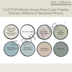 the different shades of paint that can be used to create a color scheme for your home