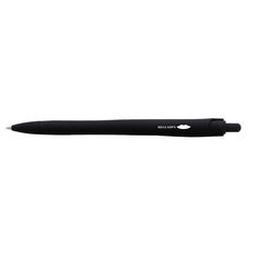 a black pen is shown on a white background