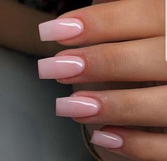 squareacrylicnails Pale pink nails, Pink acrylic nails, Long nails Light Pink Acrylic Nails, Coffin Nails Designs Summer, Pale Pink Nails, Tapered Square Nails, Milky Nails, White Acrylic Nails, Simple Acrylic Nails, Acrylic Nails Coffin Short