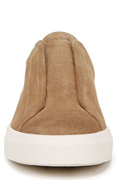 Amplify the casual refinement of your everyday look with this classic slip-on sneaker fashioned from smooth suede. Leather upper and lining/rubber sole Imported Casual Suede Slip-on Sneakers, Casual Suede Slip-ons With White Sole, Suede Slip-on Sneakers With Contrast Sole, Casual Slip-on Sneakers With Suede And Contrast Sole, Casual Suede Slip-on Sneakers With Contrast Sole, Casual Suede Slip-ons For Everyday, Everyday Suede Slip-ons With Textured Sole, Classic Slip-on Suede Sneakers, Slip-on Sneakers With Suede Lining