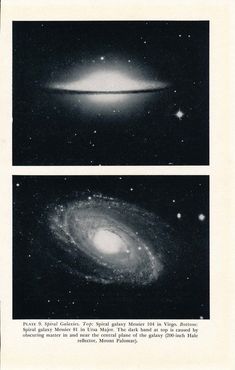 two pictures of the same object in space, one is a black and white photo