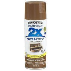 rust - to - furniture spray paint in brown, 2x ultra cover for furniture