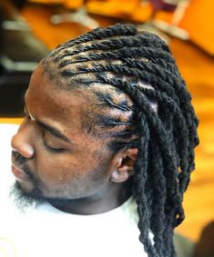 Mens Colored Locs, Dred Locks Men, Braided Locs Men, Lox Styles, Men Locs, Lock Styles