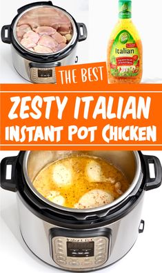 the best zesty italian instant pot chicken recipe in an instant pot pressure cooker