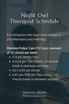 Average Caseload for Mental Health Therapists → What's the Magic Number? Tips For Therapists, Mental Health Counselor Career, Therapist Office Design Private Practice, Therapist Schedule, Therapist Private Practice, Psychodynamic Theory, Becoming A Therapist, Money Balance