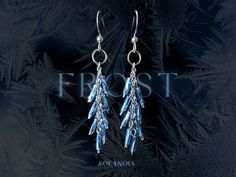 Sparkling icicles to match the cold weather. Inspired by the FREEZE concept photos. Color palette: Sky blue, silver ✧ Made entirely of quality stainless steel, meaning your jewelry won't turn your skin green! Enjoy your piece knowing it will last long with proper care ✧ ✧ Ｅａｒｒｉｎｇｓ ⭒ Quality stainless steel components (chain, French earring hooks, & parts) ⭒ Premium Czech glass beads ⭒ Comes with hypoallergenic silicone earring backings ⭒ Drop Length: 1.75 in/4.5 cm ⭒ Earring Length: 2.25 in/5.7 cm ⭒ Width:  0.4 in/1 cm ･ﾟ⭒View more angles of FROST on my Instagram @solanoia ･ﾟ⭒ ✧ FREE US SHIPPING + TRACKING ON ORDERS $35+ ✧ ༉ Every order is prepared with care and a touch of celestial beauty - while still being conscious of the planet! ༉ ༉ I do my best to choose sustainable and durable packa Winter Kpop, Drop Jewelry, Concept Photos, Steel Earrings, Earrings Minimalist, Earring Hooks, Stainless Steel Earrings, Minimalist Earrings, Czech Glass Beads