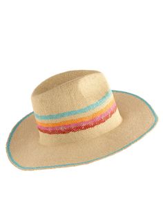 Keep the sunshine out of your eyes this summer with the Alexis Hat. Made from natural paper straw with a rainbow stripe design, this chic beach hat is the perfect match to any summer outfit. Features a neutral straw color with a rainbow stripe design Made from paper straw One size and adjustable Cheap Multicolor Brimmed Straw Hat, Tank Jumpsuit, Natural Paper, Beach Hat, Paper Straws, Rainbow Stripes, Boutique Shop, The Sunshine, A Rainbow