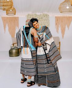 Colourful Xhosa Attire, Xhosa Wedding Decor, Couple Traditional Outfits African, Xhosa Traditional Wear Woman, Traditional Outfits African, Lobola Outfits, Xhosa Outfits, Xhosa Traditional Dresses, Xhosa Wedding