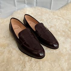 Brand New In Box Burnished Beet Leather J. Crew Academy Penny Loafers In Size 6.5, True To Size Though It Does Run A Little Narrow. From The Website: We've Perfected The Timeless Style In Structured Italian Leather That Molds To The Foot With Wear And Just Keeps Getting Better With Age. P.S. Plays Well With Colorful Socks! Italian Leather Upper And Lining Classic Burgundy Loafers For Office, Burgundy Slip-on Office Loafers, Burgundy Almond Toe Loafers For Office, Burgundy Leather Shoes For Office, Burgundy Formal Loafers With Flat Heel, Burgundy Closed Toe Formal Loafers, Burgundy Slip-on Loafers For Business, Classic Burgundy Slip-on Dress Shoes, Formal Burgundy Closed Toe Loafers