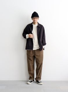 Japan Outfit Ideas Spring Men, Workware Style Men, Japanese Fall Fashion Men, Men’s Japanese Street Fashion, Mens Japanese Streetwear, Japanese Casual Outfits Men