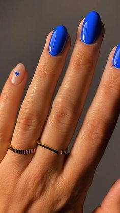 Short Oval Nails, Squoval Nails, Short Gel Nails, Casual Nails, Oval Nails, Manicure Y Pedicure, Funky Nails, Pretty Acrylic Nails, Short Acrylic Nails