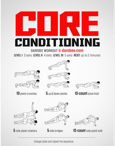 the core conditioning poster shows how to do it