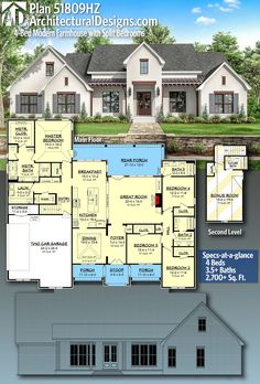 the floor plan for this modern house is very large and has lots of space to put in