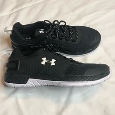 Under Armour Men’s Commit Tr Ex Fitness Black And White,Training Sneakers Lightweight And Comfy New Without Original Box Size 7.5 Fitness Black And White, Mens Training Shoes, Track Shoes, Cleats Shoes, Mens Shoes Black, Training Sneakers, Golf Shoes Mens, Under Armour Shoes, Football Cleats