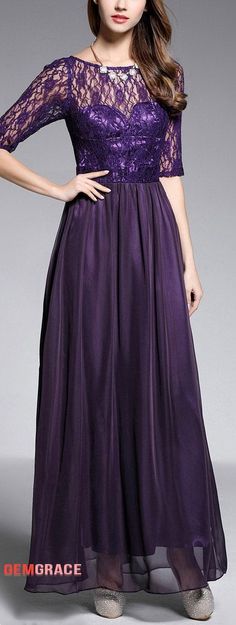 Special Occasion Dresses A-line Scoop Neck Floor-length Purple Evening Dress With Lace #CK604 at GemGrace. View more special Special Occasion Dresses,Evening Dresses,Cheap Evening Dresses now? #GemGrace To buy delicate gowns at affordable prices. Getting ready for your party? Shop now to get $5 off! Elegant Long Dress In Solid Color, Elegant Dress With Flowy Skirt, Elegant Solid Color Dress With Flowy Skirt, Full Length Evening Dress With Lined Skirt, Elegant Full-length Dress With Lined Skirt, Evening Full-length Dress With Lined Skirt, Fitted Purple Dress With Lined Skirt, Full Length Purple Spring Dresses, Purple Full-length Dresses For Spring