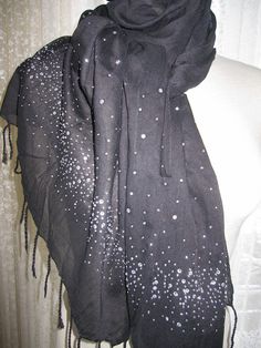 Black and silver scarf $24.00 Elegant Sequin Party Shawl, Elegant Sequined Shawl For Festive Occasions, Elegant Evening Shawl With Sequins, Elegant Winter Festive Scarves, Elegant Winter Festive Pashmina Shawl, Elegant Festive Winter Shawl, Elegant Winter Festive Shawl, Elegant Winter Party Shawl, Elegant Silver Shawl For Evening