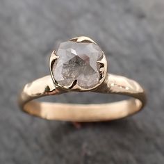 White Diamond Engagement Ring, White Diamond Rings Engagement, Yellow Gold Wedding Ring, Wedding Rings Solitaire, Gold Wedding Ring, Raw Diamond, Minerals And Gemstones, Gold Wedding Rings, Wedding Plans