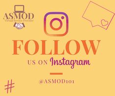 the follow us on instagram logo is shown with other social media related items around it