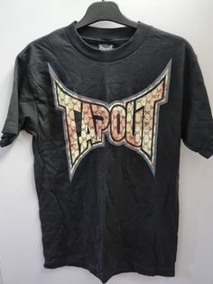 Tapout Clothing, Black Logo T-shirt For Streetwear, Black Throwback Graphic T-shirt, Black Throwback T-shirt With Logo Print, Money Cant Buy Happiness, Tap