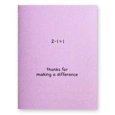 a pink card with the words 2 - 1 - 1 thanks for making a difference