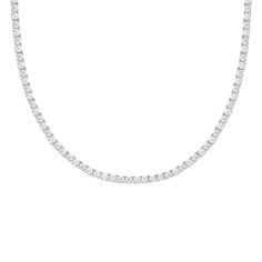 14k GOLD 9.27 CT GENUINE DIAMONDS DIAMONDS GO ALL THE WAY AROUND 17" IN LENGTH CAN BE ADJUSTED TO CHOKER LENGTH Gift White Gold Tennis Necklace With Vvs Clarity, Single Strand Tennis Necklace As A Gift, White Gold Single Strand Tennis Necklace For Anniversary, Anniversary White Gold Single Strand Tennis Necklace, White Single Strand Tennis Necklace For Gift, Tennis Necklace, All The Way, Gold Diamond, Diamond Necklace