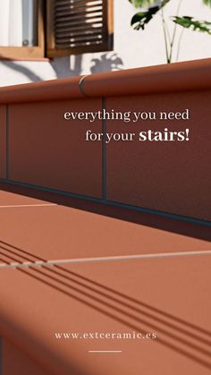 a tennis court with the words everything you need for your stairs