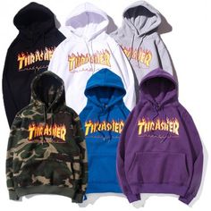 Thrasher hoodie street wear sweatshirt Champion Clothing, Tomboy Style Outfits