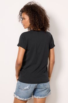 Add some Western flare to your wardrobe with the Yall Tee from Retro Brand Black, crafted in vintage-feel fabric with a relaxed fit and rolled short sleeves. | RETRO BRAND BLACK LABEL Women's Yall T-Shirt, Size Medium Retro Brand, Brand Style Guide, Fashion 101, Fall Shopping, Tee Dress, Black Label, Work Fashion, Fall Trends, Style Guides