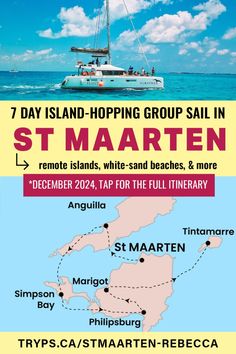 the seven day island hopping group sail in st maarten, december 20 - 29