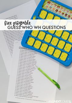 Wh Questions Speech Therapy, Speech Games, Questions For Kids, Therapy Activity, Play Therapy Techniques, Speech Therapy Games