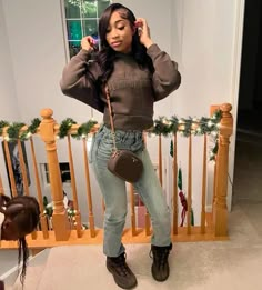 @therealkiynicole Carhartt Outfit, Fall Winter Aesthetic, Girly Casual, Outfit Ideas For School, Hot Coco, Cool Braid Hairstyles, Cool Braids, Chill Fits, School Outfit Ideas