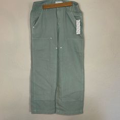 There Is A Small Spot Noted In The Pictures. I’m Not Sure Where It Came From Or How It Got There And That’s Why They Are Priced So Cheap. I’m Sure You Can Get It Out If You Try. Other Than That, Great Condition And New. Never Worn Size 28 Green Mid-rise Utility Bottoms, Green Relaxed Fit Mid-rise Bottoms, Green Relaxed Fit Mid-rise Cargo Pants, Green Utility Bottoms With Hip Pockets, Green High Waist Bottoms With Patch Pockets, Green Straight Leg Bottoms With Pockets, High Waist Green Bottoms With Patch Pockets, Green Relaxed Fit Mid-rise Pants, Green Bottoms With Hip Pockets For Spring