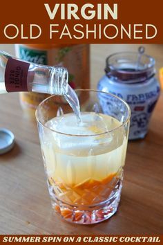 Virgin Old Fashioned Recipe - Very Obsessed Old Fashion Mocktail Recipe, Apple Cider Ginger Beer, Ginger Beer Recipe, Alcohol Free Cocktails, Old Fashion Cocktail Recipe