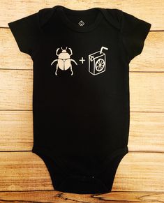 a black bodysuit with a bug and a radio on it