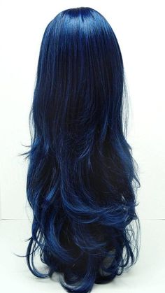 Royal Blue Hair, Compression Shirts, Brown Hair Dye, Blue Wig, Dyed Hair Inspiration, Hair Color Blue, Dye My Hair