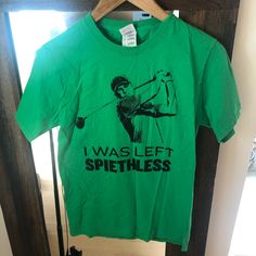 Green Excellent Condition Never Worn Jordan Spieth Funny Golf Small Jordan Spieth, Golf Humor, Womens Tops, Tops & Tees, Green, Women Shopping, T Shirt, Color