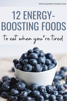 Enjoy these energy-boosting foods on a regular basis and say bye bye to feeling tired! These healthy foods will make you feel energized! Eat For Energy Diet, Energy Fueling Foods, Breakfast Foods That Give You Energy, Food That Fuels You, Foods That Fuel You, Healthy Foods That Give You Energy, Foods For More Energy, Energy Boosting Recipes, Energy Foods Healthy Recipes