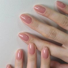 49450343891261 Fake Nails Designs, Short Fake Nails, Nude Nail Designs, Nails Press, Colored Acrylic, Manicure Tips, Nails Medium, Jelly Nails, Press Ons