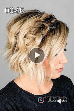 No description. Short Hairstyles For Fine Hair, Hairstyles For Fine Hair, Hoco Hair Ideas Ponytail, High Bun, Updo Hairstyles, Fabric Flowers Diy, Hoco Hair Ideas, Hoco Hair