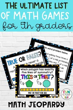 the ultimate list of math games for 3rd grade students