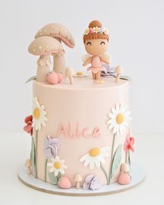 Fairy First Birthday Party Smash Cake, First Birthday Cake Bunny, Fairy Theme Cake Design, My Fairy First Birthday Cake, 2 Year Birthday Theme Girl Cake, Fairies Birthday Cake, 1st Birthday Garden Party Ideas, Third Birthday Cake Girl, Fairy First Birthday Cupcakes